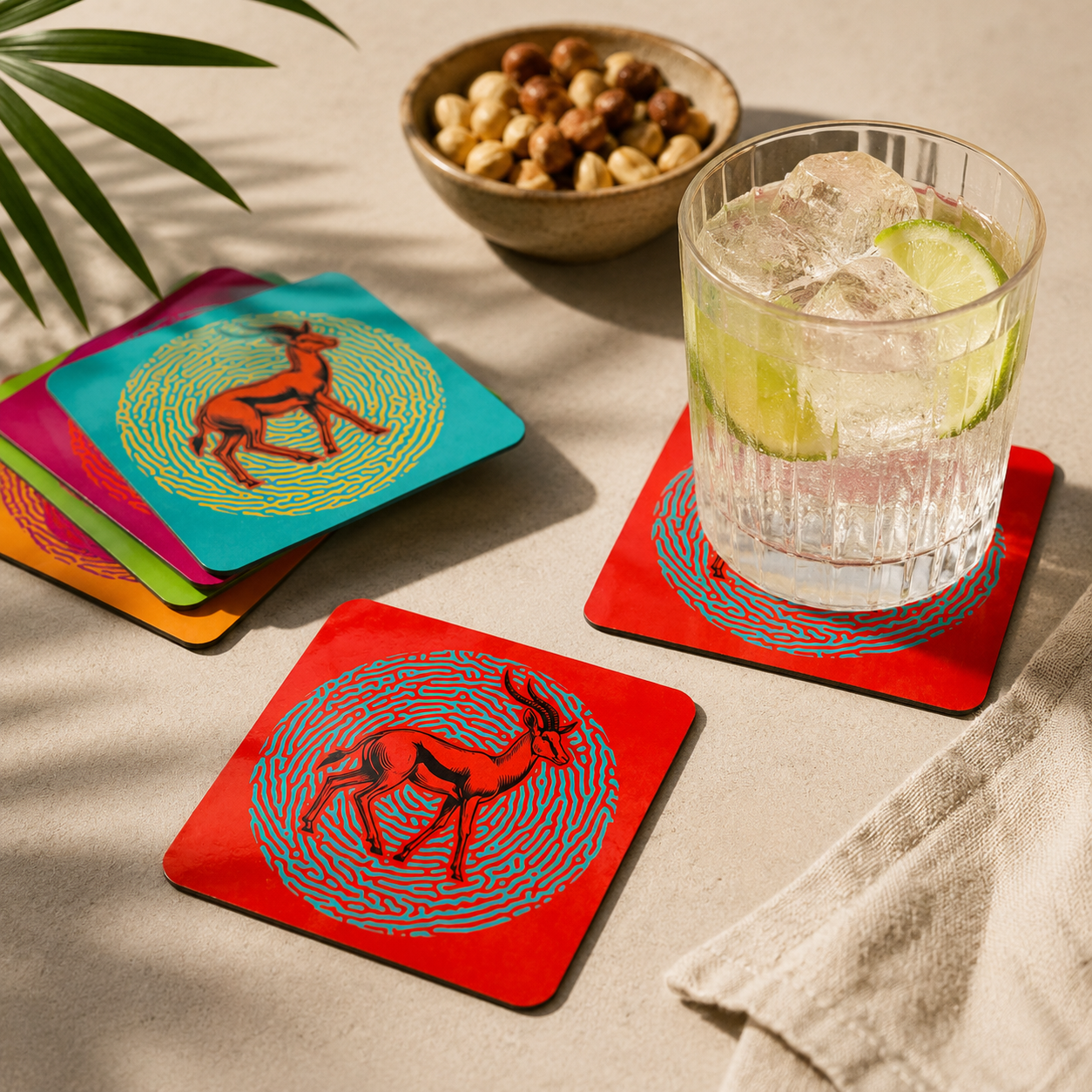 Kaleido Afrique coasters