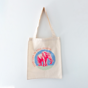 Tote Bag - Magenta Animal